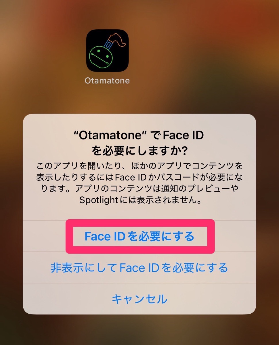 iOS 18 個々のアプリをFace IDでロックする方法 002_result.