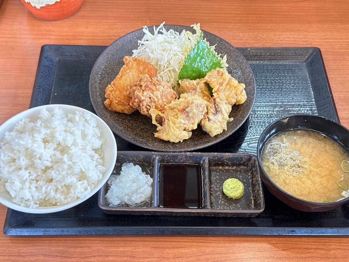 からやま まぐろ天 合盛り定食 003.