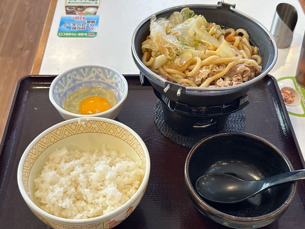 すき家 牛すき鍋定食 012.