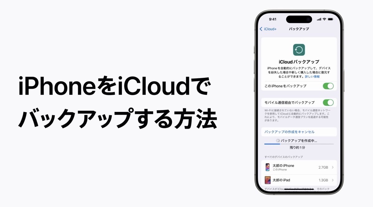 Iphone icloud backup support.