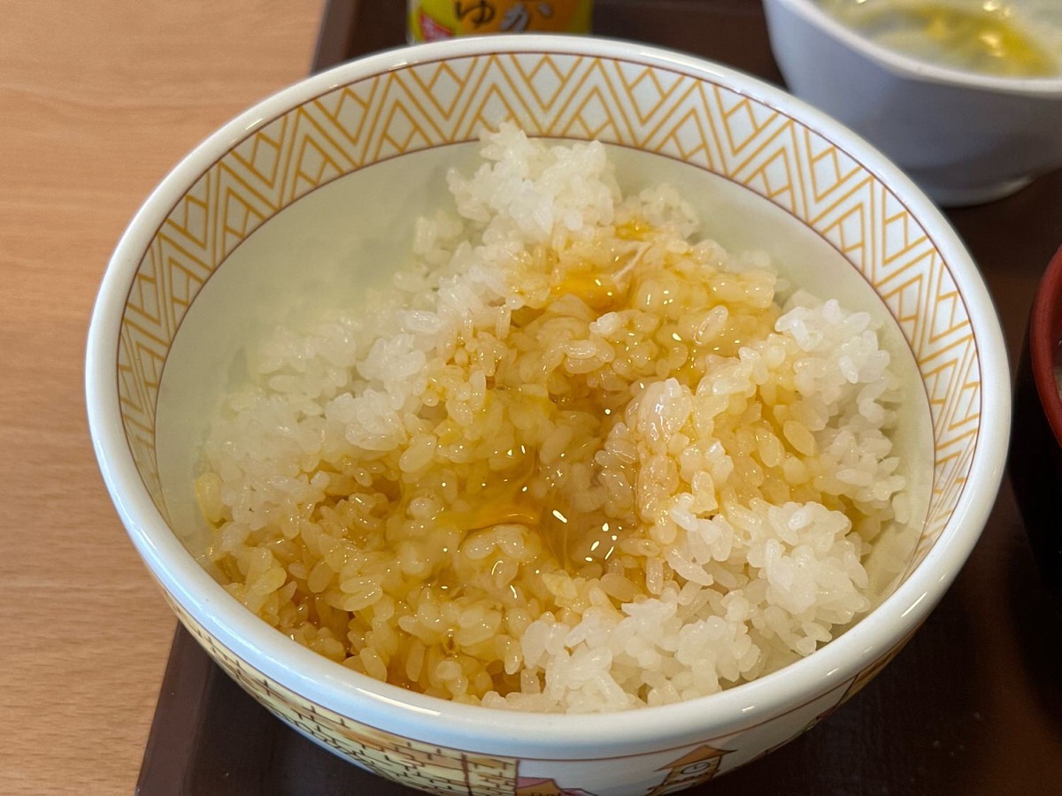 すき家 たまかけ朝食 011.