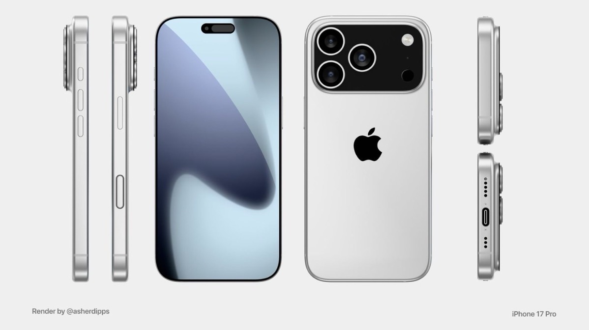 Iphone 17 pro render.