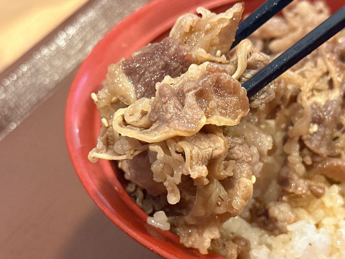 すき家 牛カルビ焼肉丼 024.