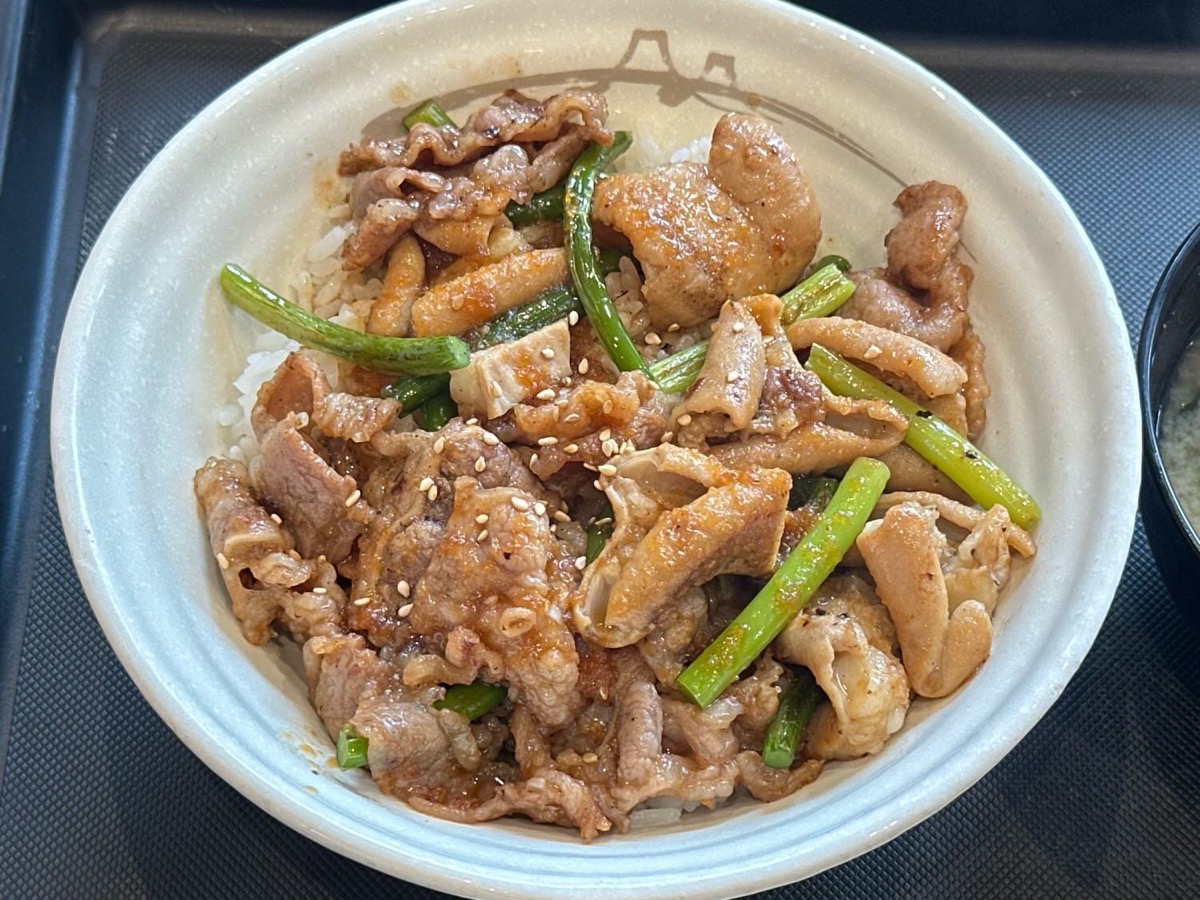 松屋 カルビホルモン丼 004.