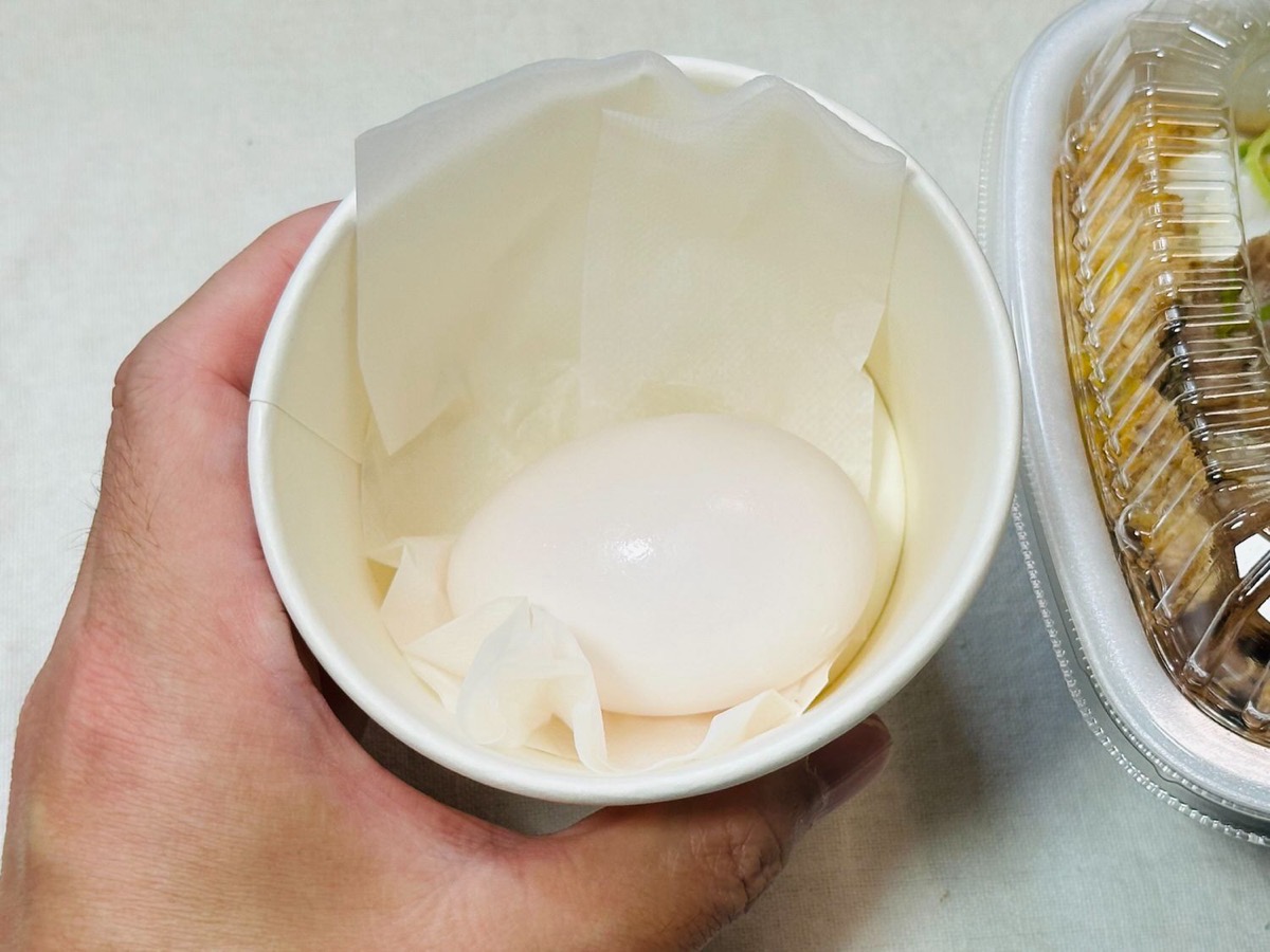 吉野家 月見牛とじ丼 006.