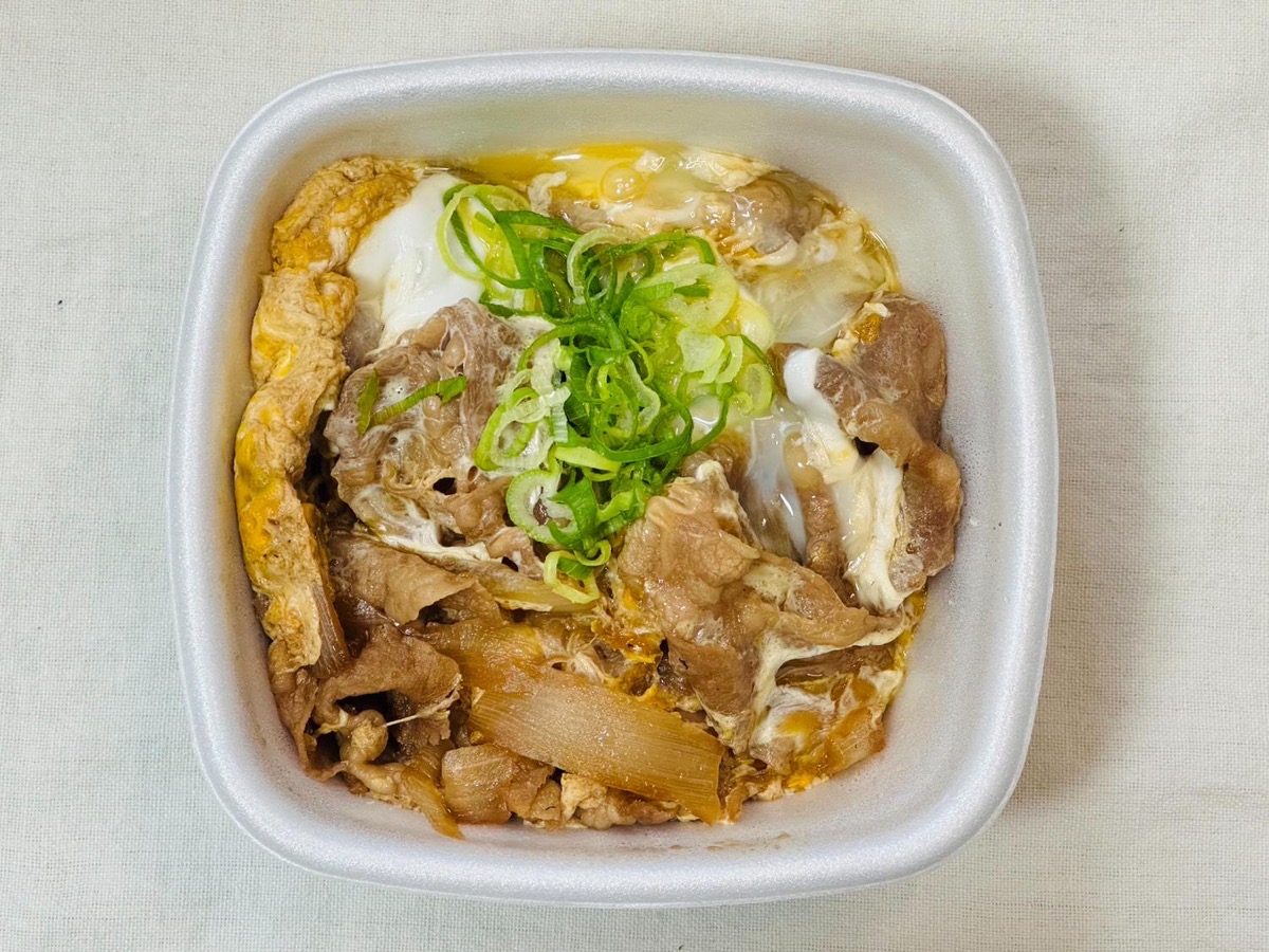 吉野家 月見牛とじ丼 008.