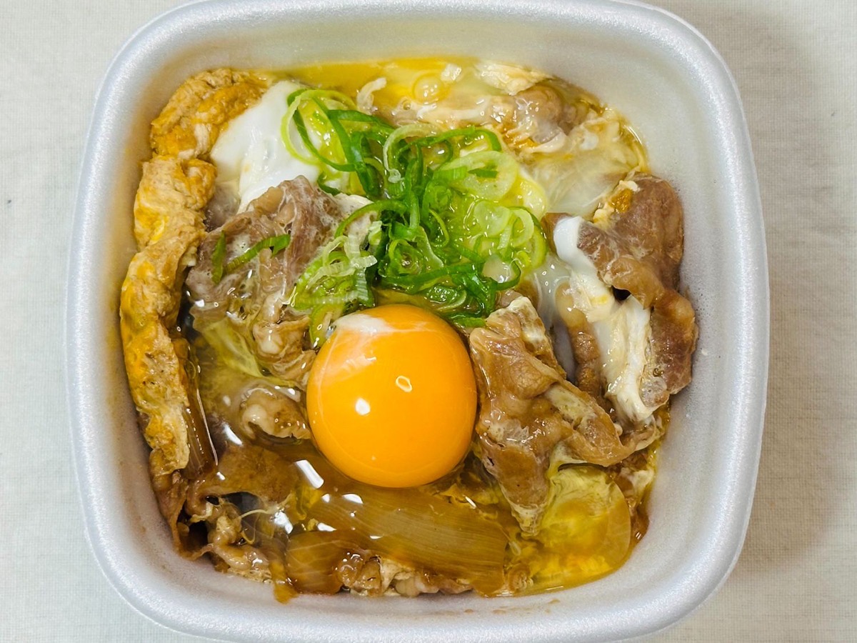 吉野家 月見牛とじ丼 012.