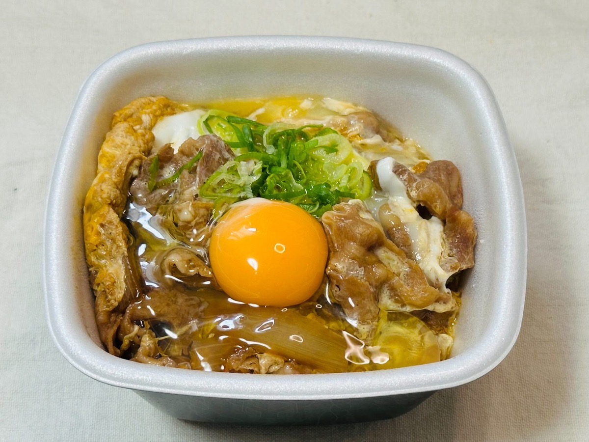 吉野家 月見牛とじ丼 013.