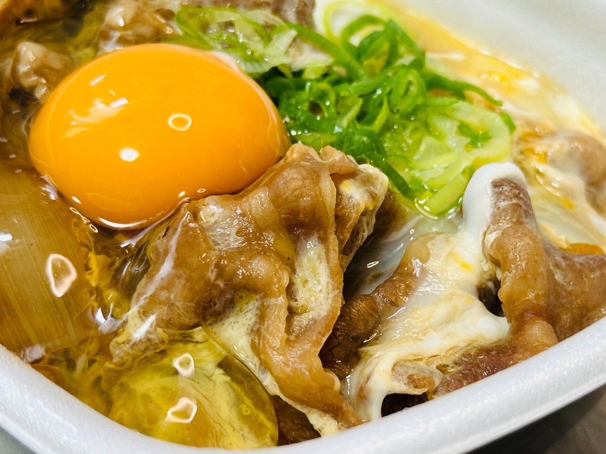吉野家 月見牛とじ丼 015.