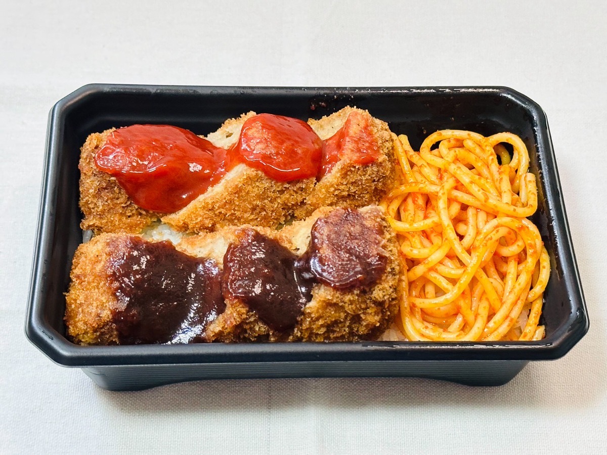 ローソン おかズドン！Wソースのメンチカツ弁当 018.