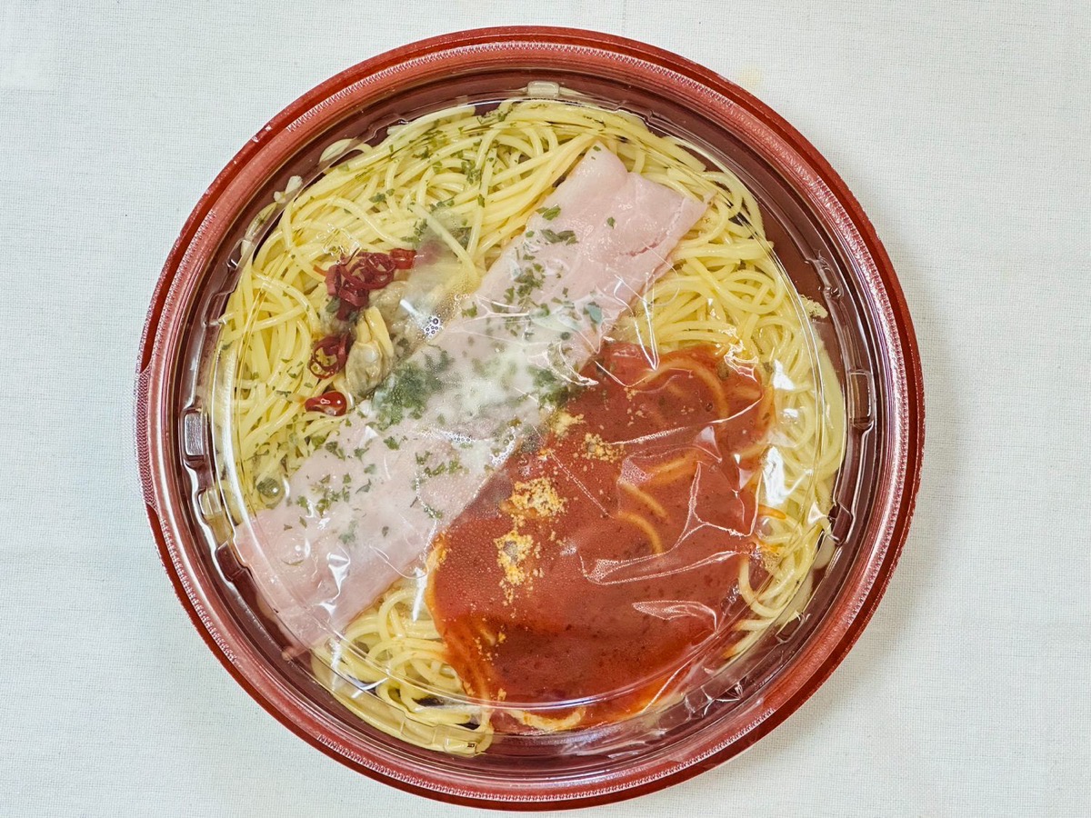 ローソン よくばりセットメシ ボンゴレ＆トマト 010.