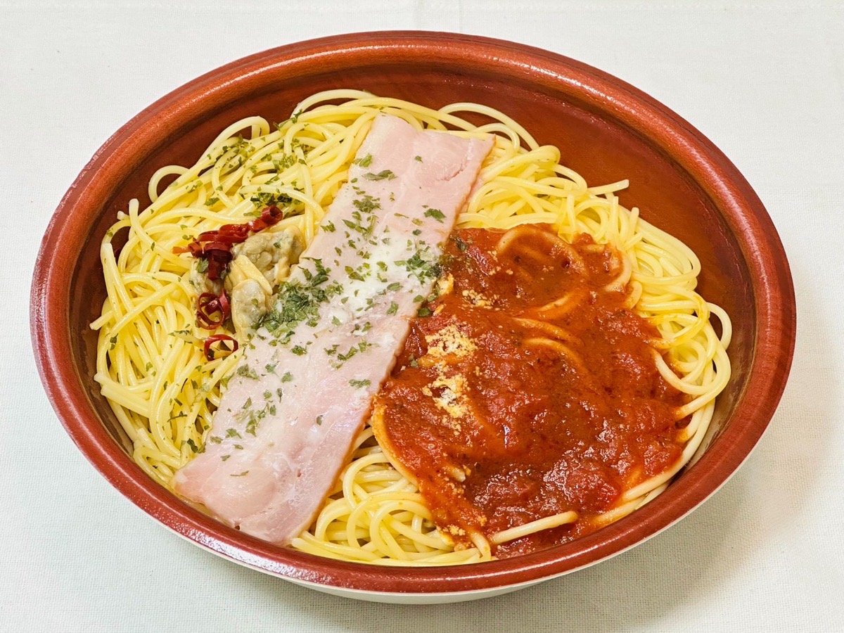 ローソン よくばりセットメシ ボンゴレ＆トマト 013.