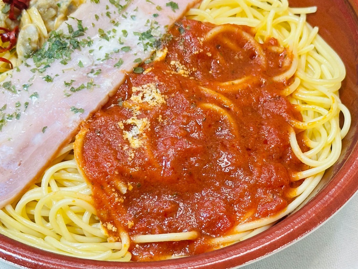 ローソン よくばりセットメシ ボンゴレ＆トマト 014.