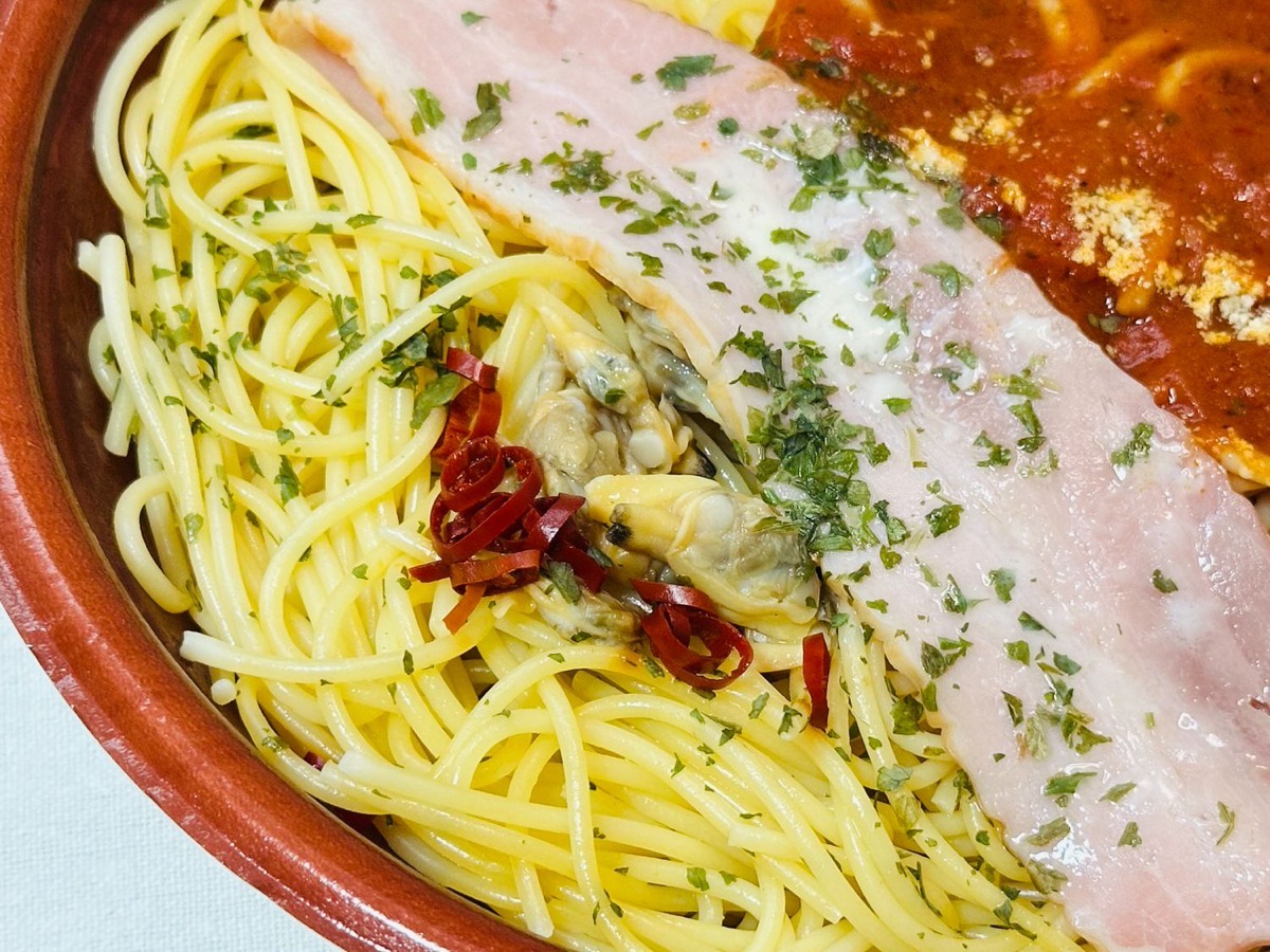 ローソン よくばりセットメシ ボンゴレ＆トマト 017.