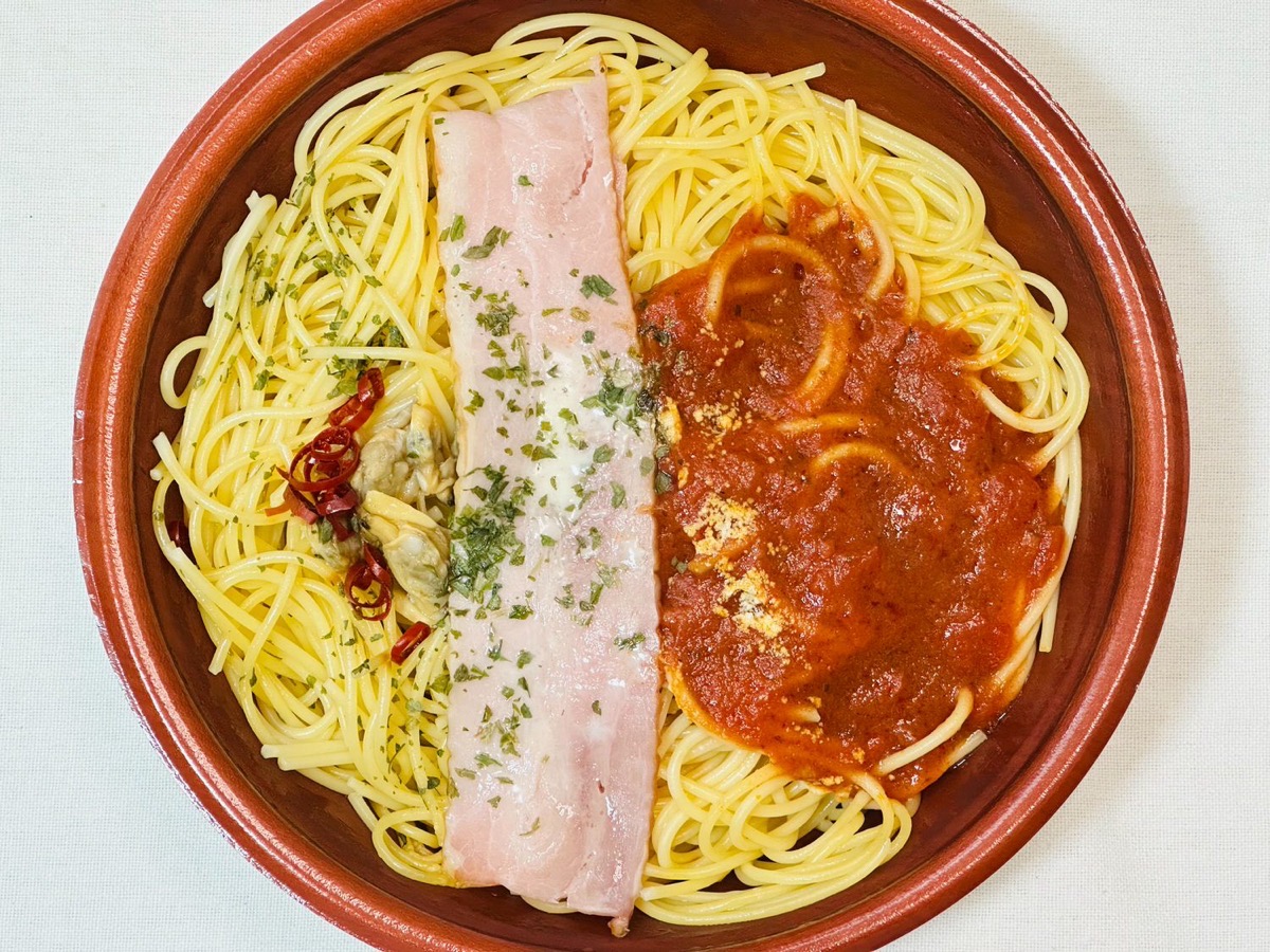 ローソン よくばりセットメシ ボンゴレ＆トマト 018.