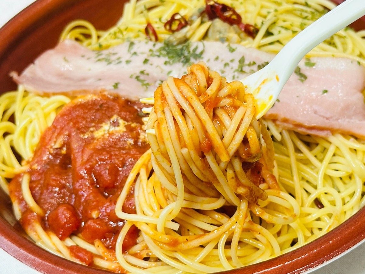 ローソン よくばりセットメシ ボンゴレ＆トマト 022.