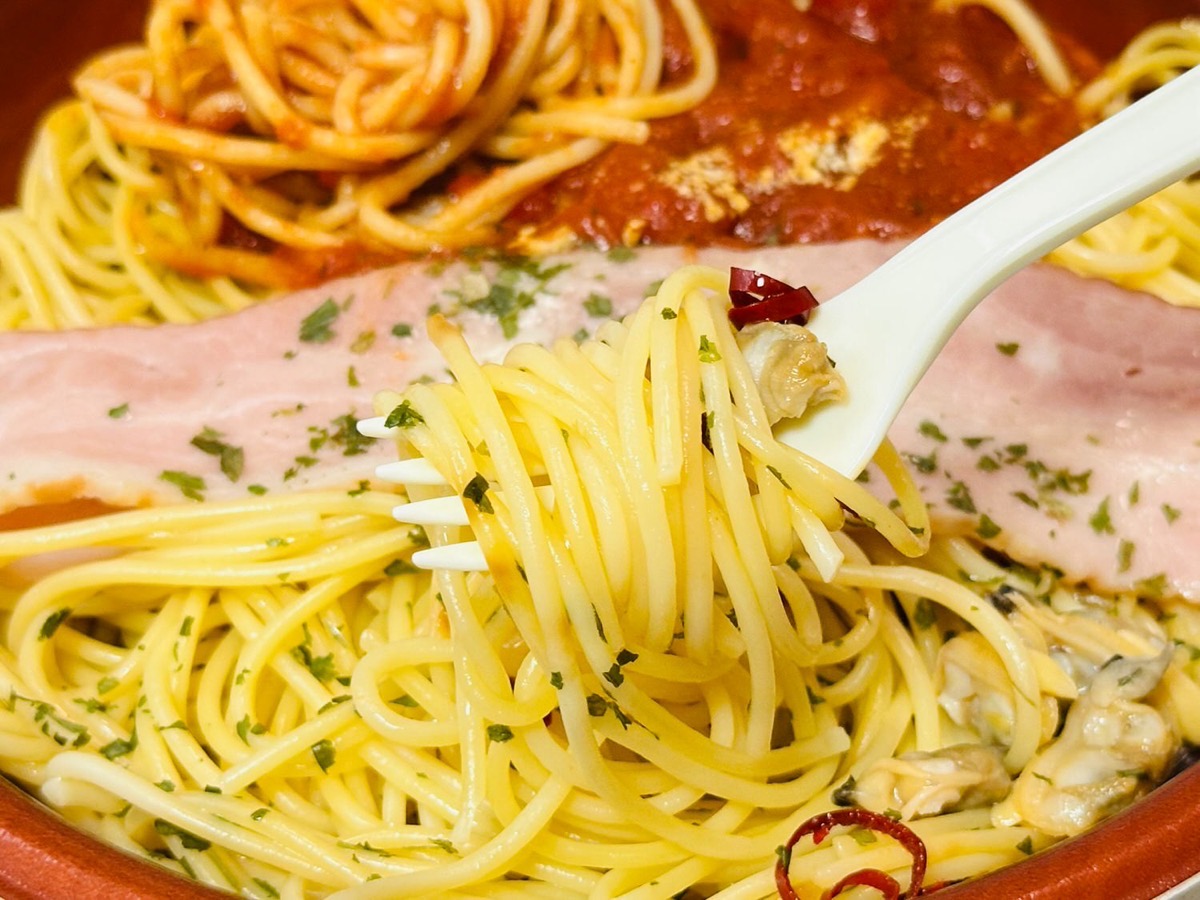 ローソン よくばりセットメシ ボンゴレ＆トマト 024.