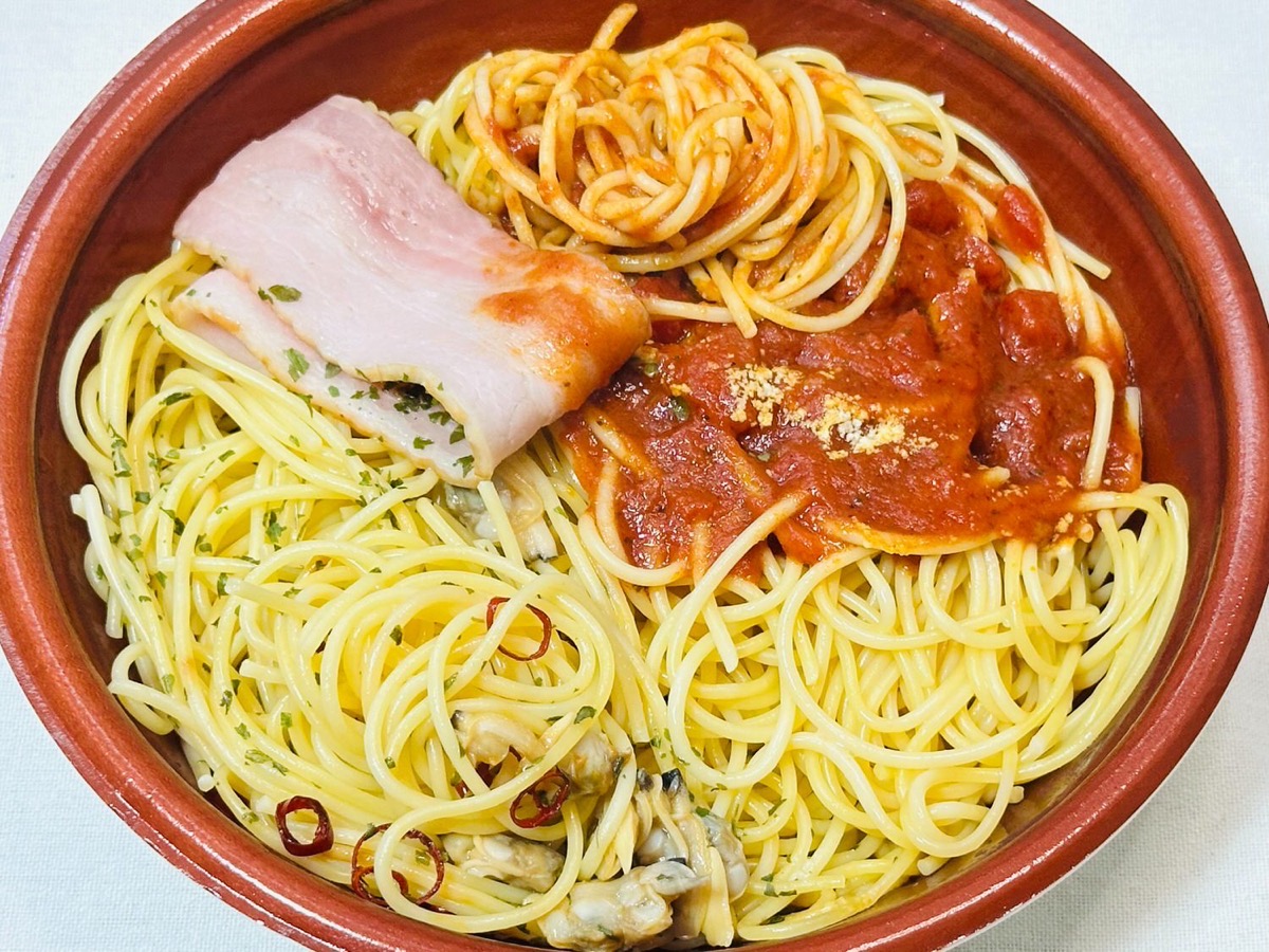 ローソン よくばりセットメシ ボンゴレ＆トマト 026.