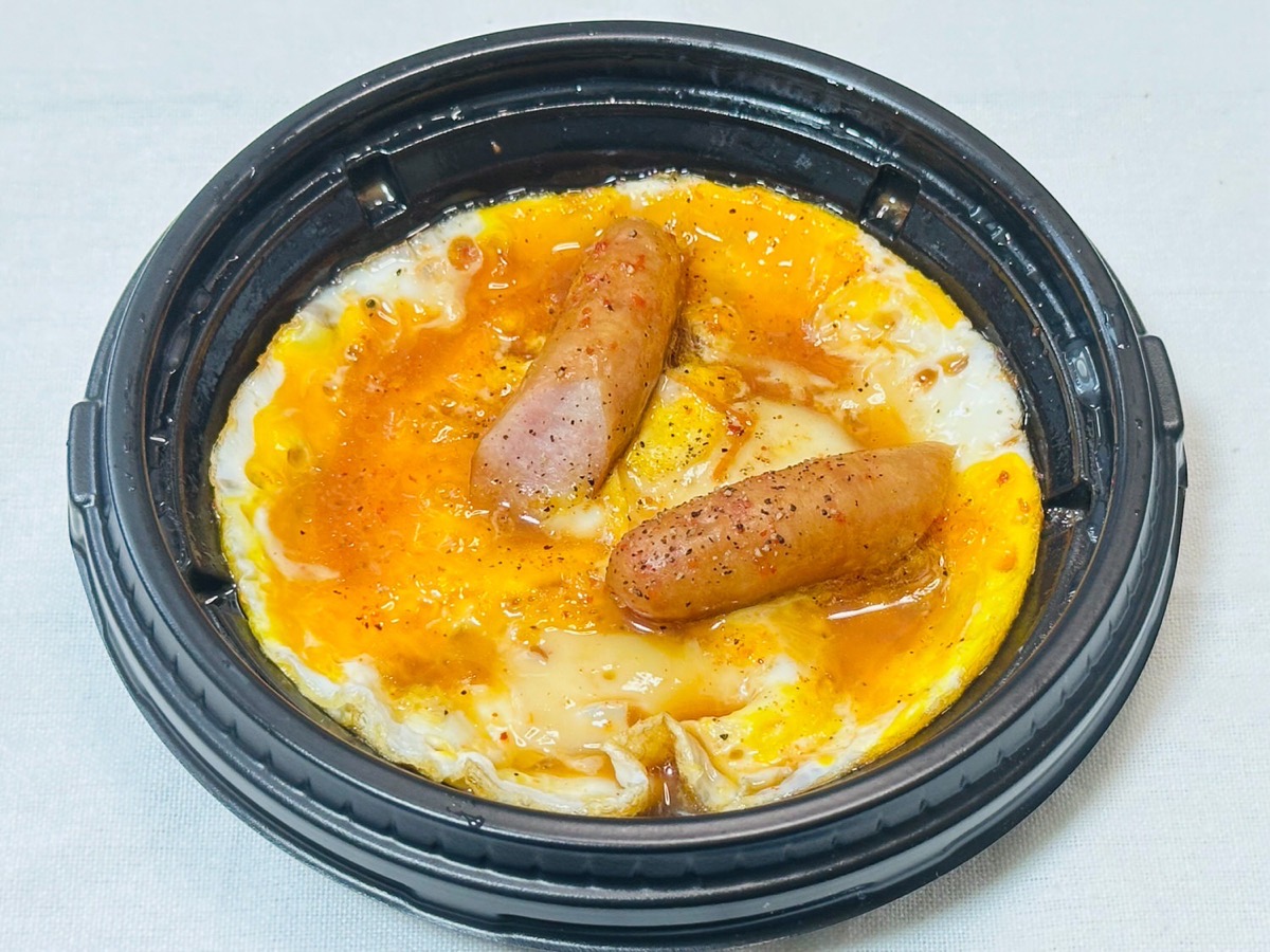松屋 旨辛玉子ソーセージ丼 014.