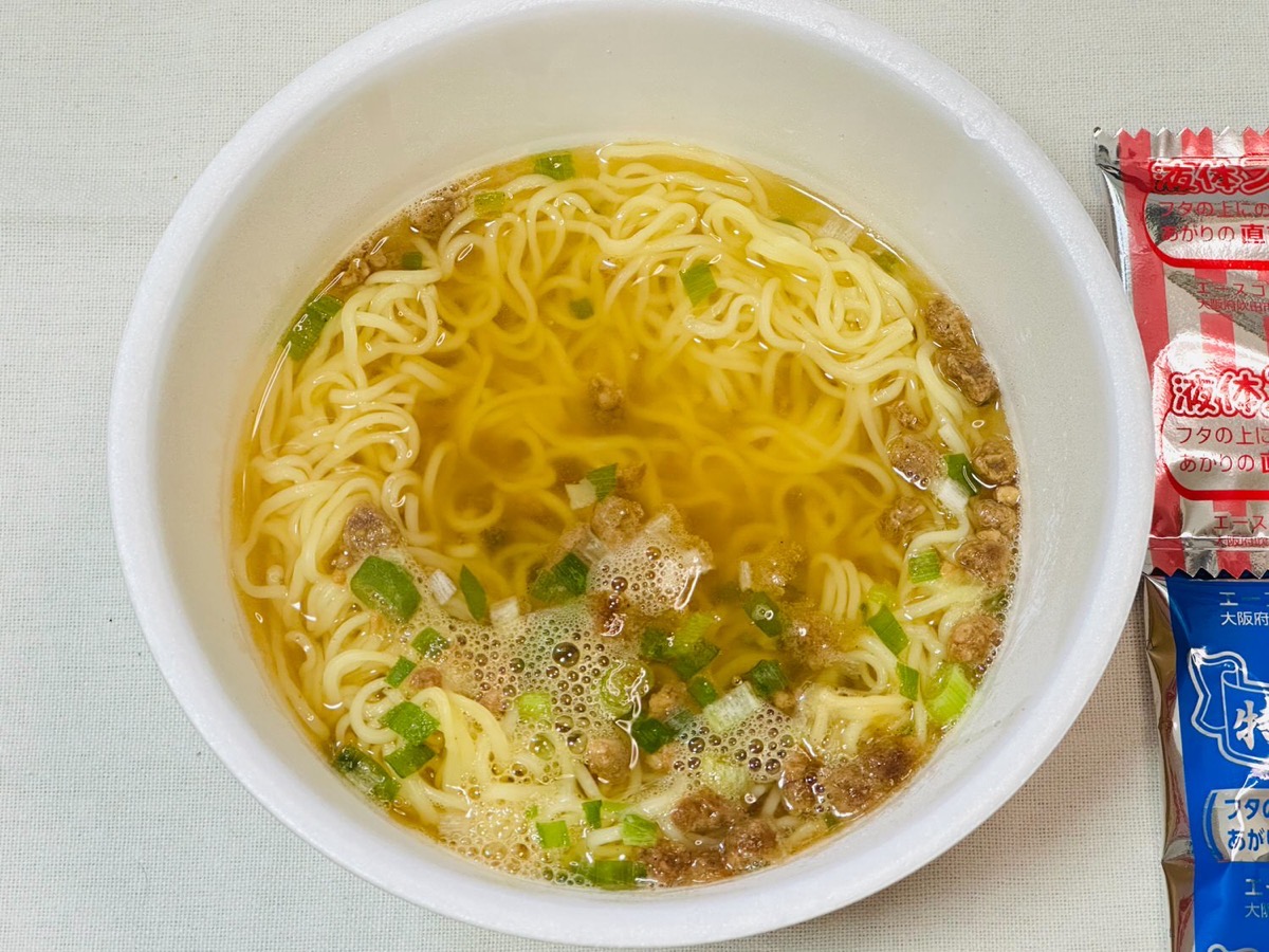 家で食べるミスドの担々麺 014.