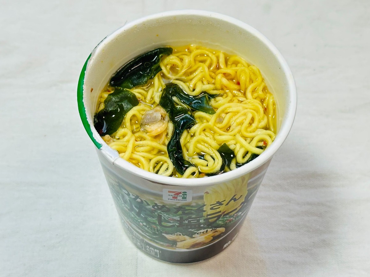 わかめたくさんあさりだし塩ラーメン 011.