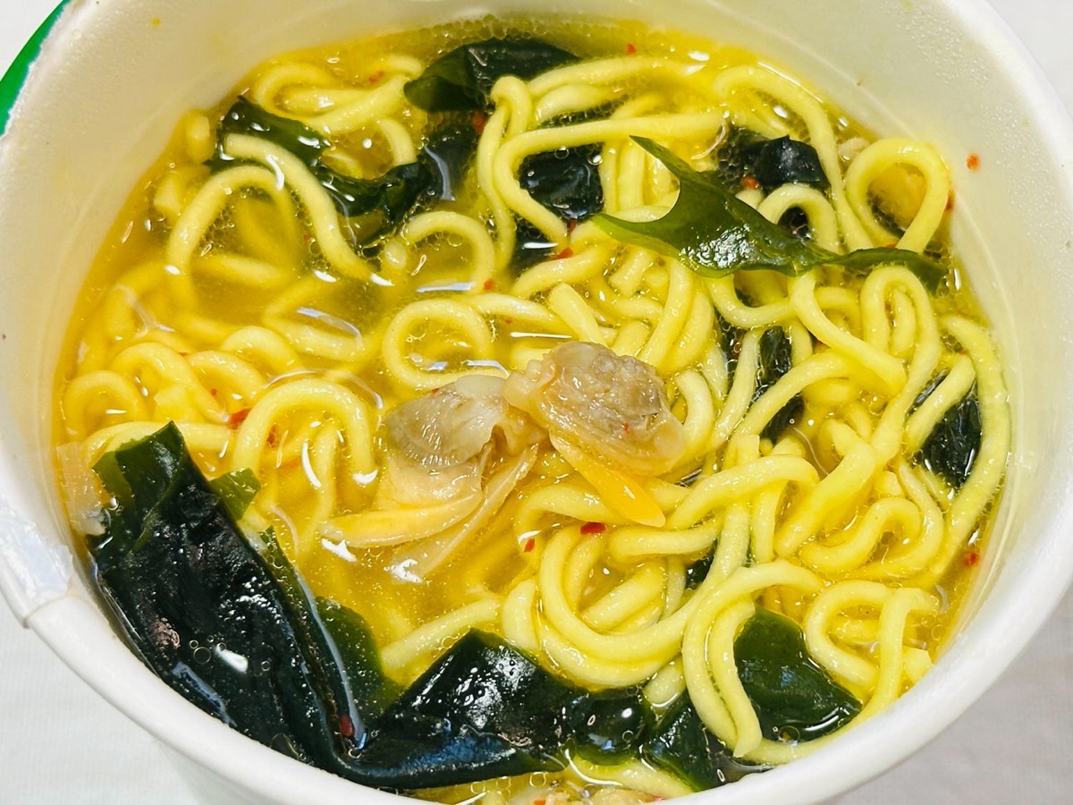 わかめたくさんあさりだし塩ラーメン 018.
