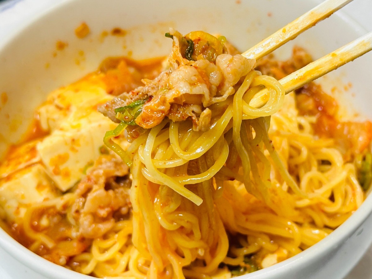 松屋 牛豆腐キムチチゲ ラーメン 016.