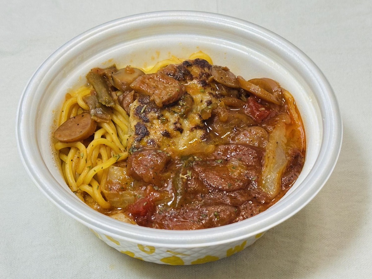 松屋 西条てっぱんナポリタンハンバーグ 014.