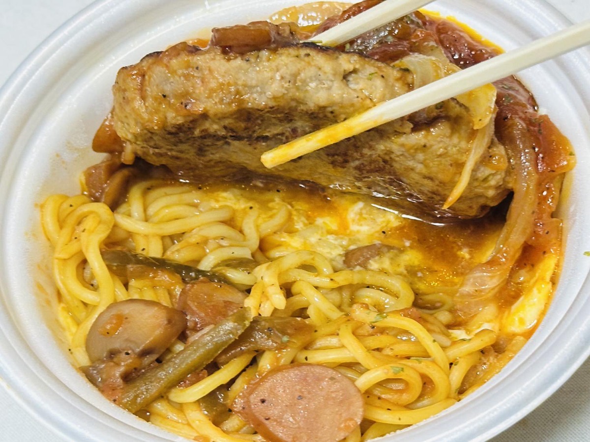 松屋 西条てっぱんナポリタンハンバーグ 019.