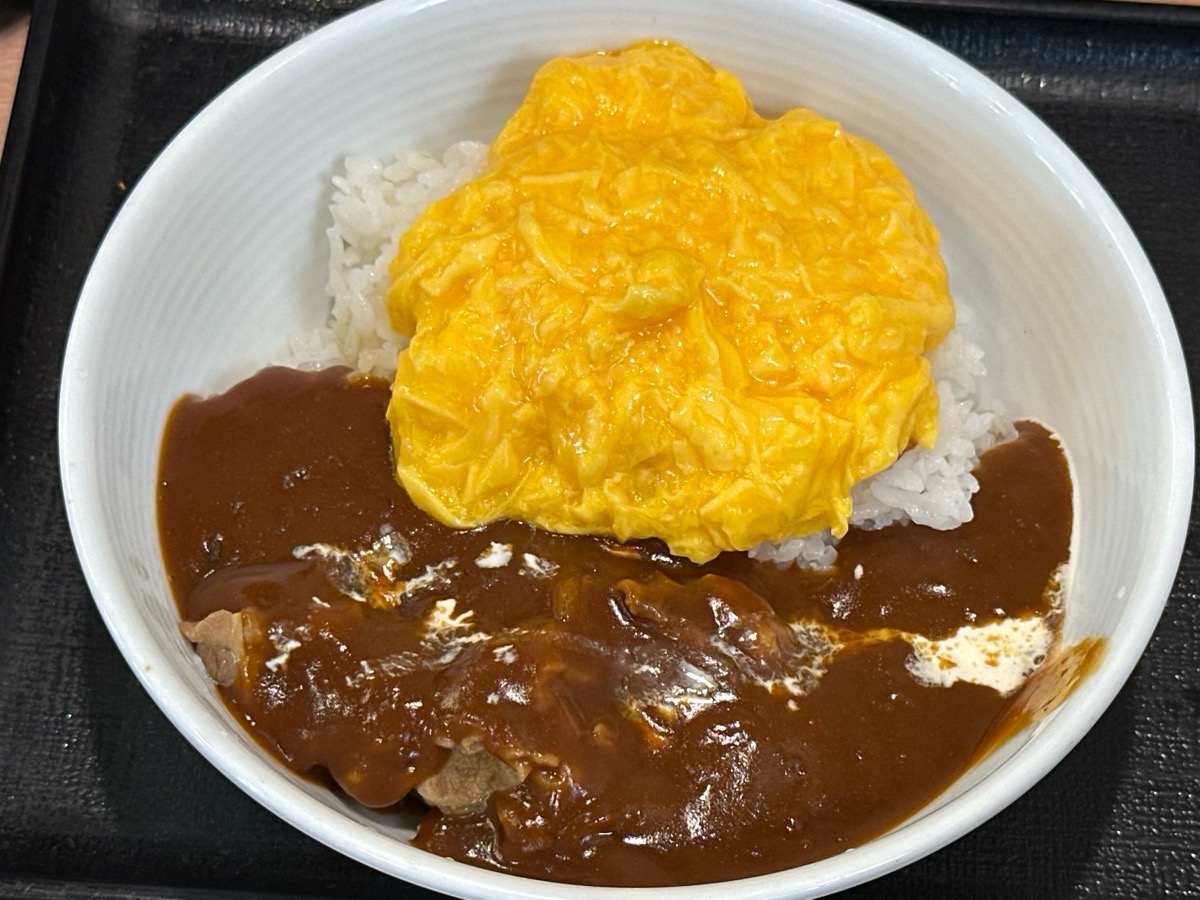吉野家 牛オムハヤシライス 009.