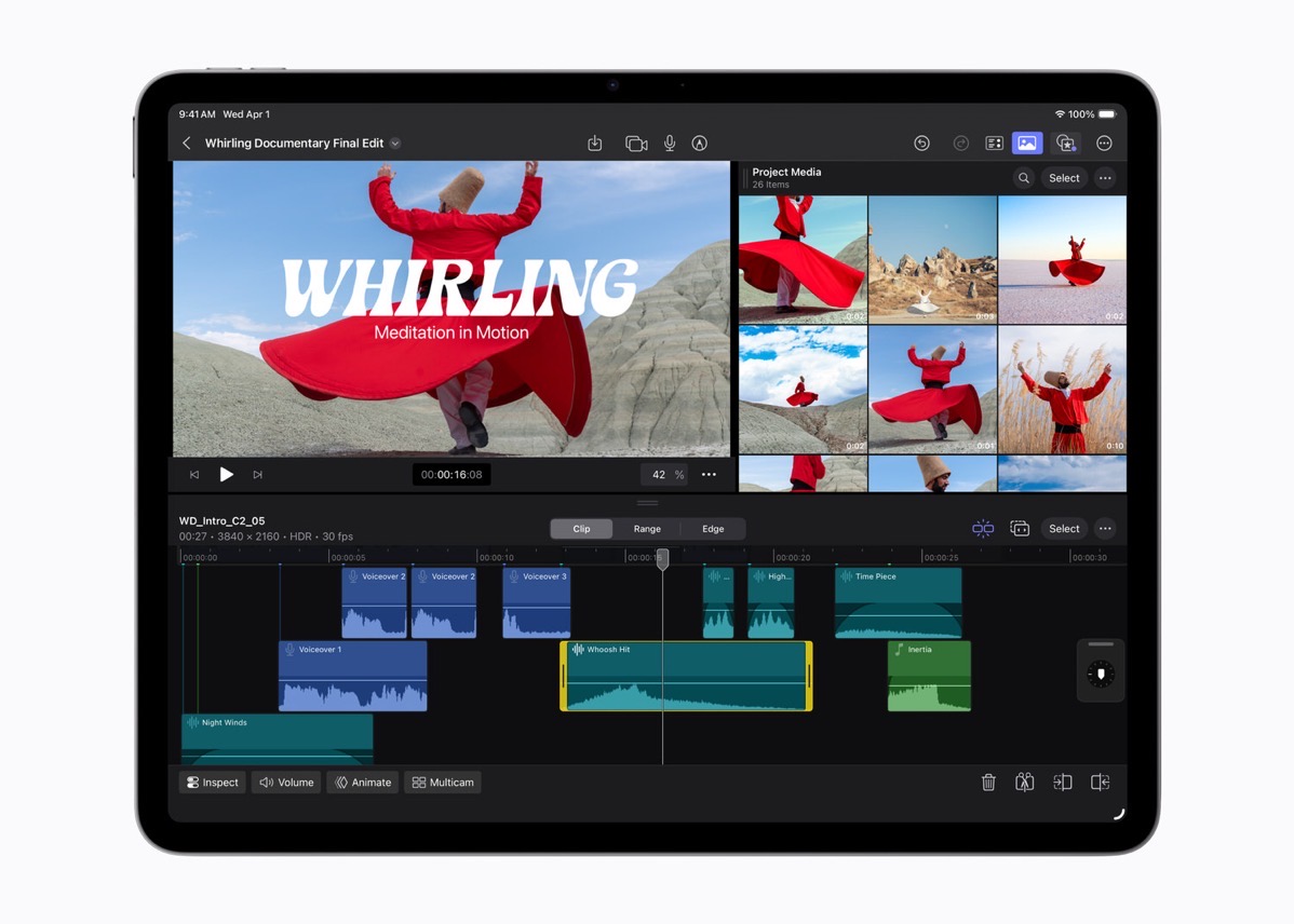 Apple iPad Air M4 Final Cut Pro 260302.