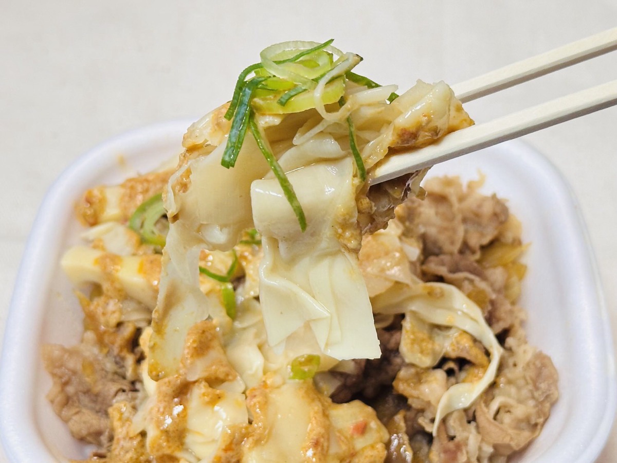 すき家 胡麻ダレたけのこ牛丼 018.