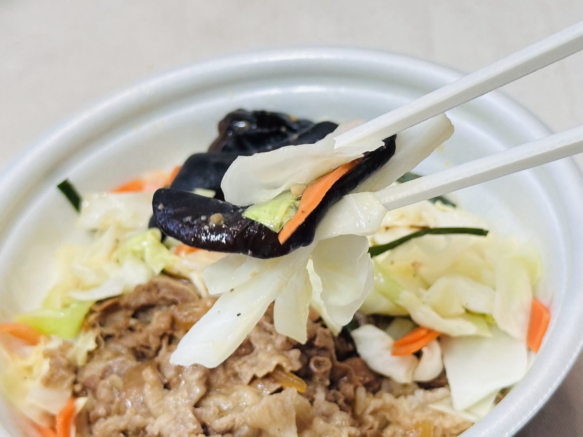 すき家 シャキうま塩野菜牛丼 019.