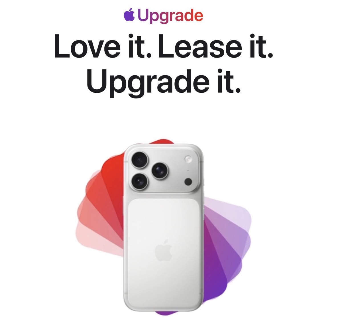 Apple upgrade program.