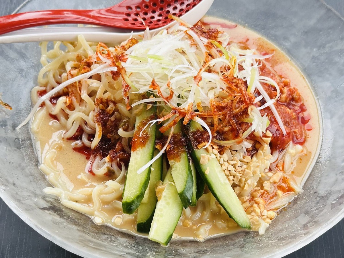 幸楽苑 冷し麻辣担担麺 003.