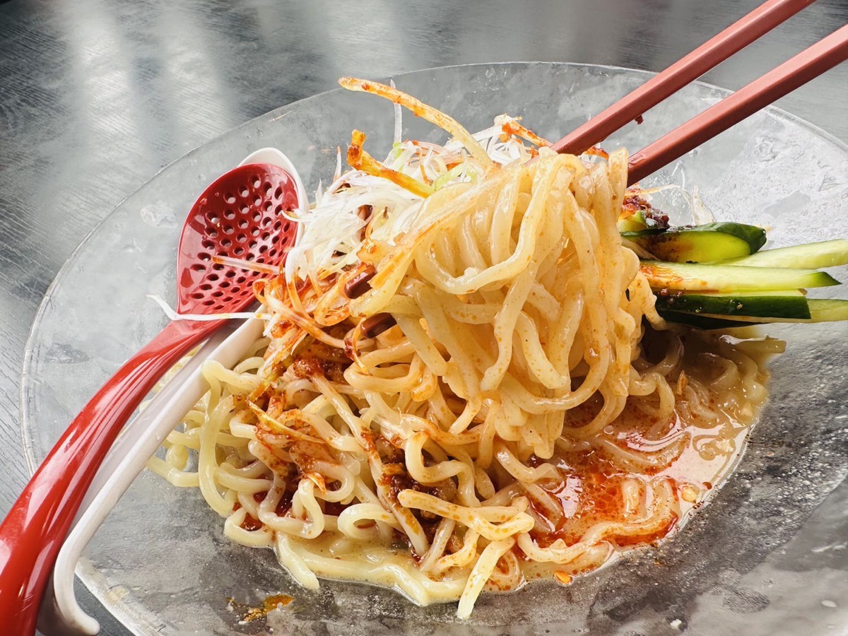 幸楽苑 冷し麻辣担担麺 005.