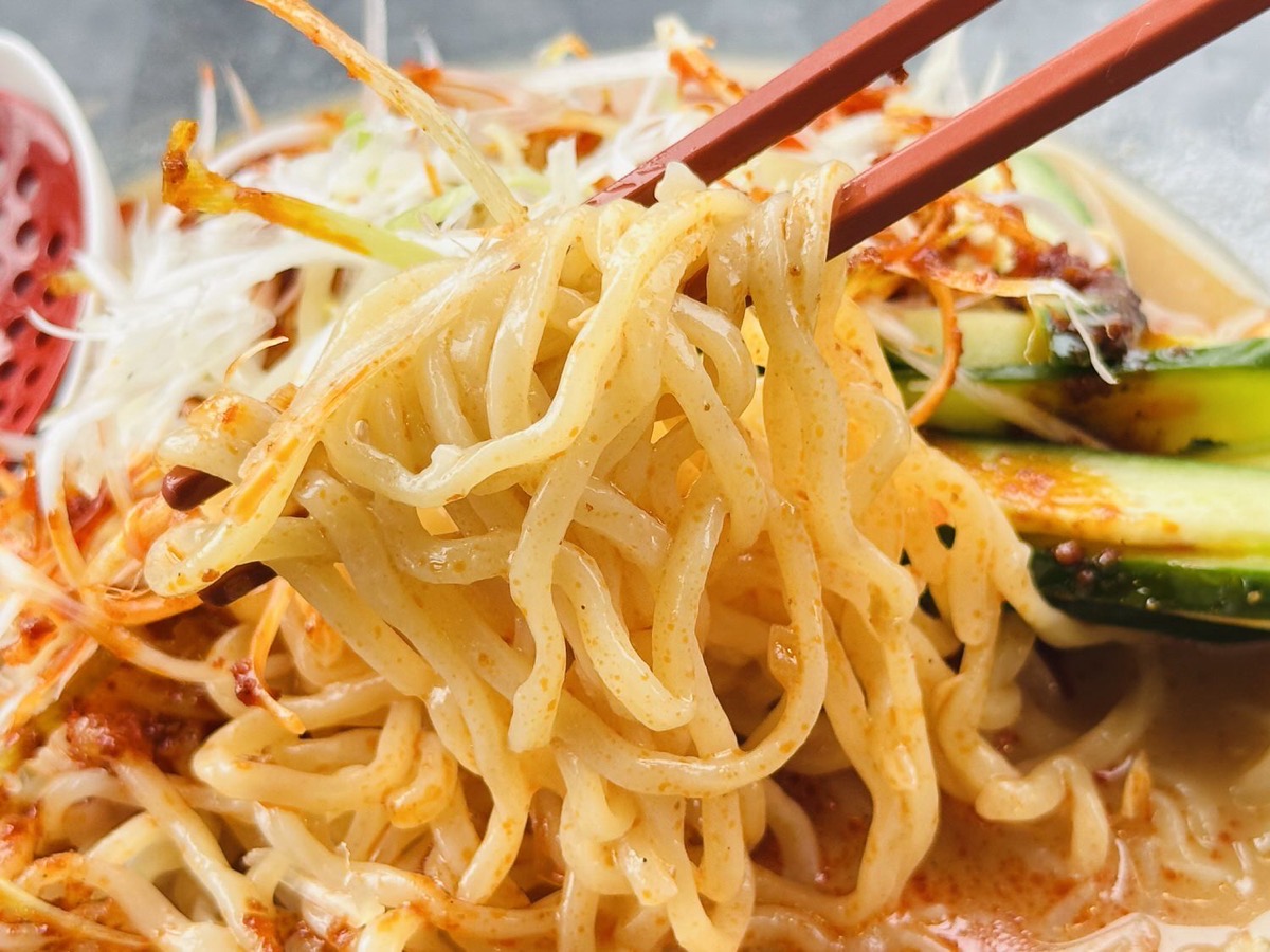 幸楽苑 冷し麻辣担担麺 006.