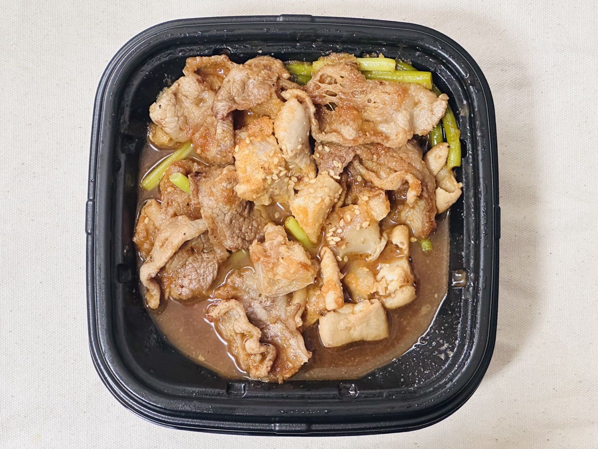 松屋 牛カルビホルモン丼 005.