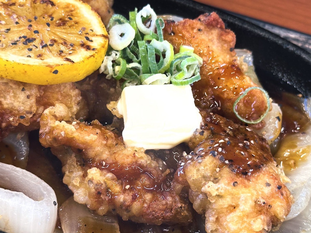からやま 黒胡椒とり天のレモンステーキ定食 010.