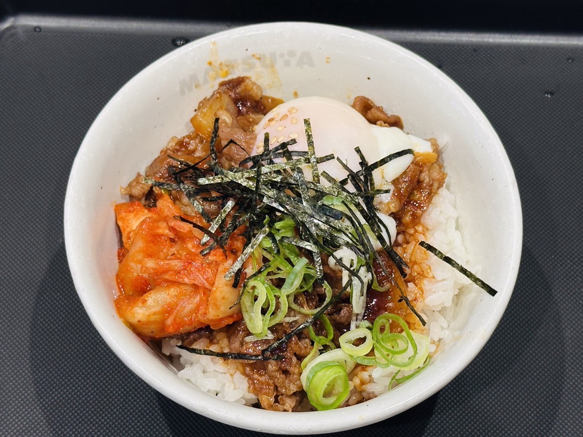 松屋 牛ビビン丼 004.