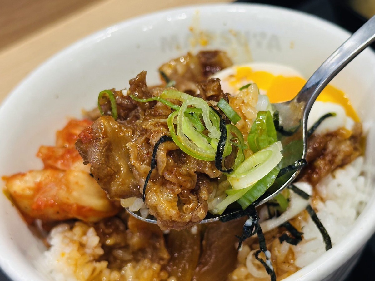 松屋 牛ビビン丼 007.
