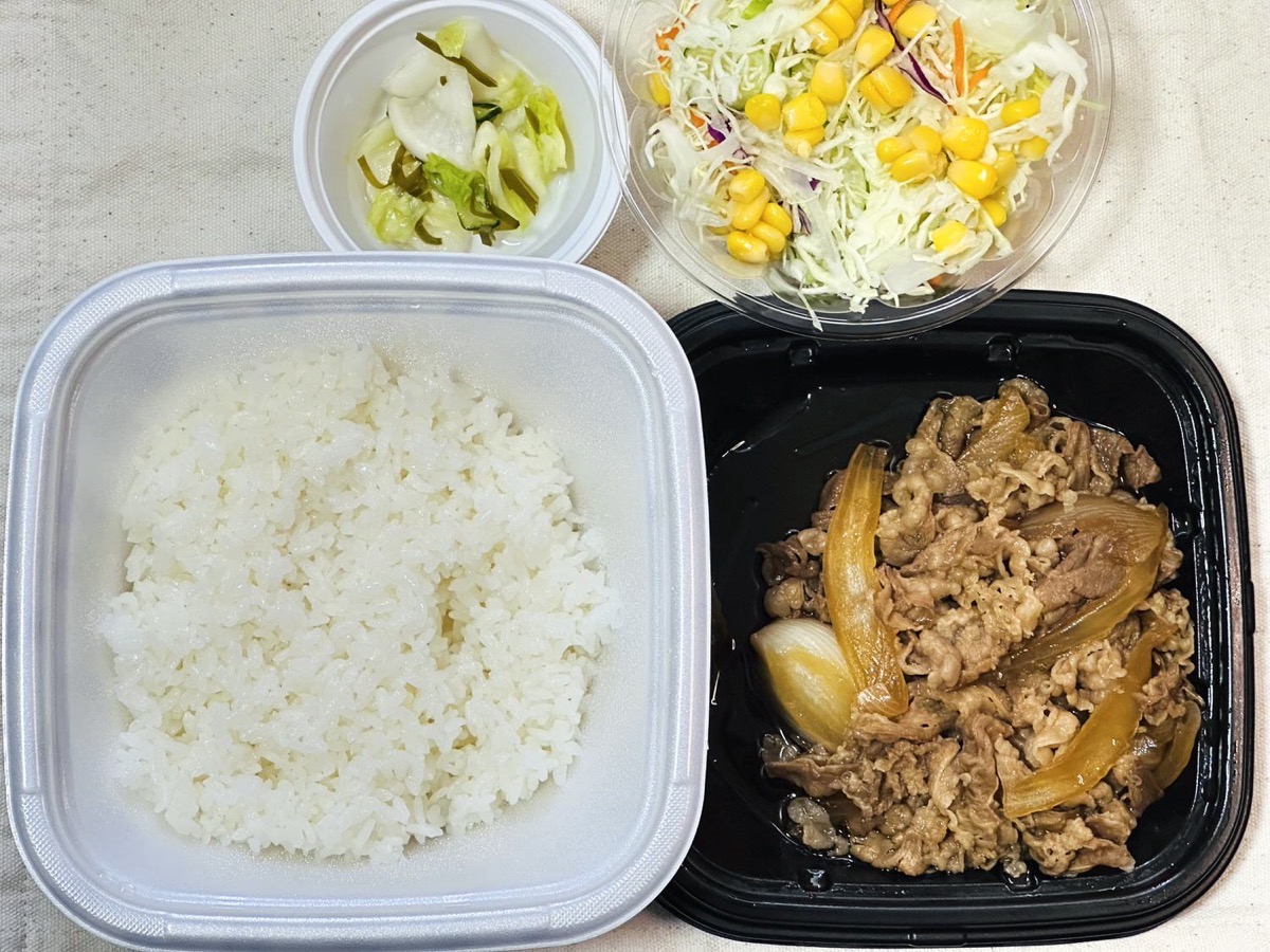 松屋 たっぷり牛皿定食 011.