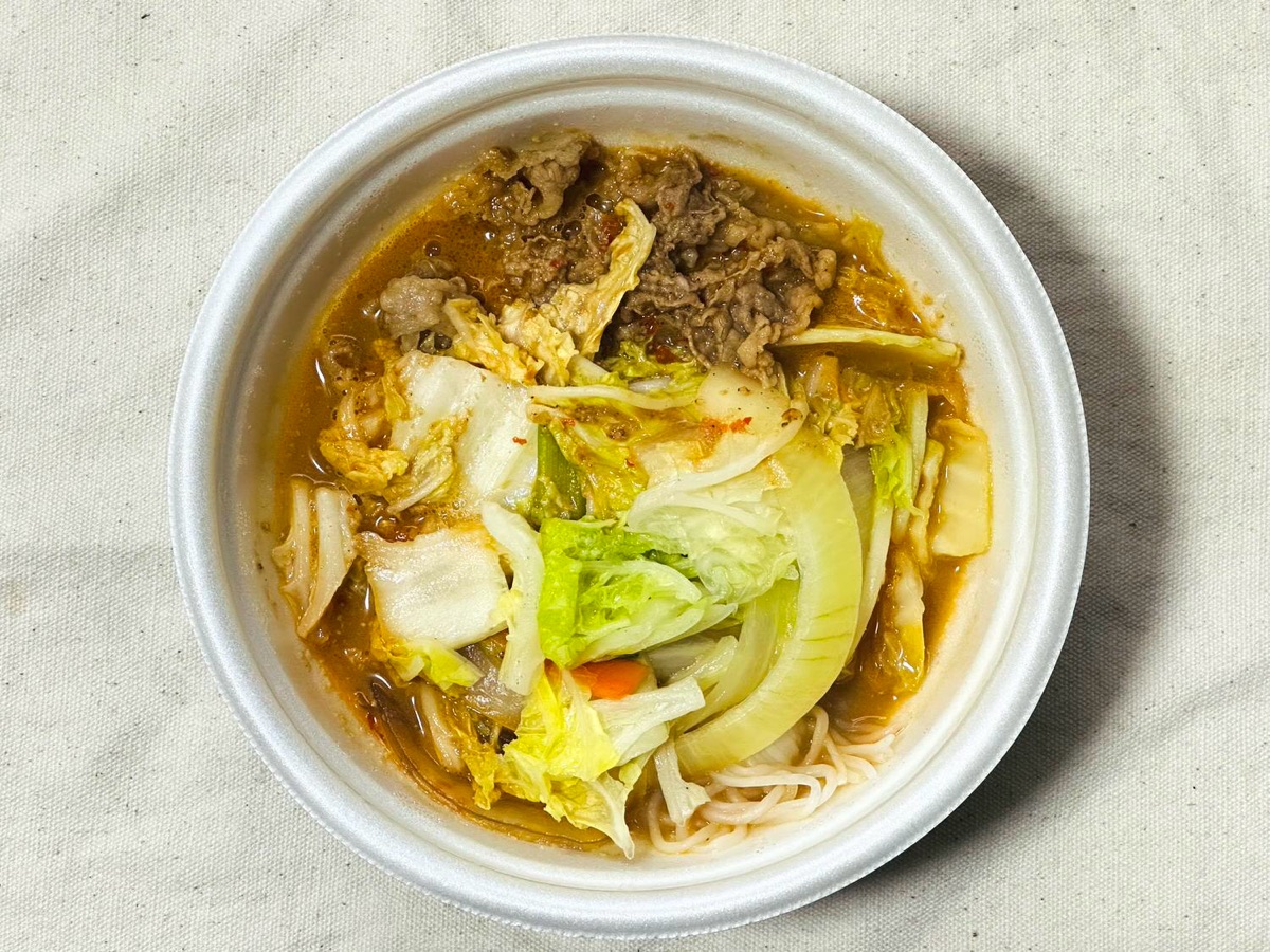 すき家 牛・胡麻麻辣湯鍋定食 014.